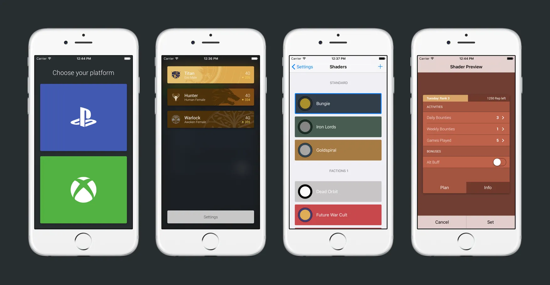 The application works regardless of platform, number of characters. Players can customise and make the application their own using various shaders.